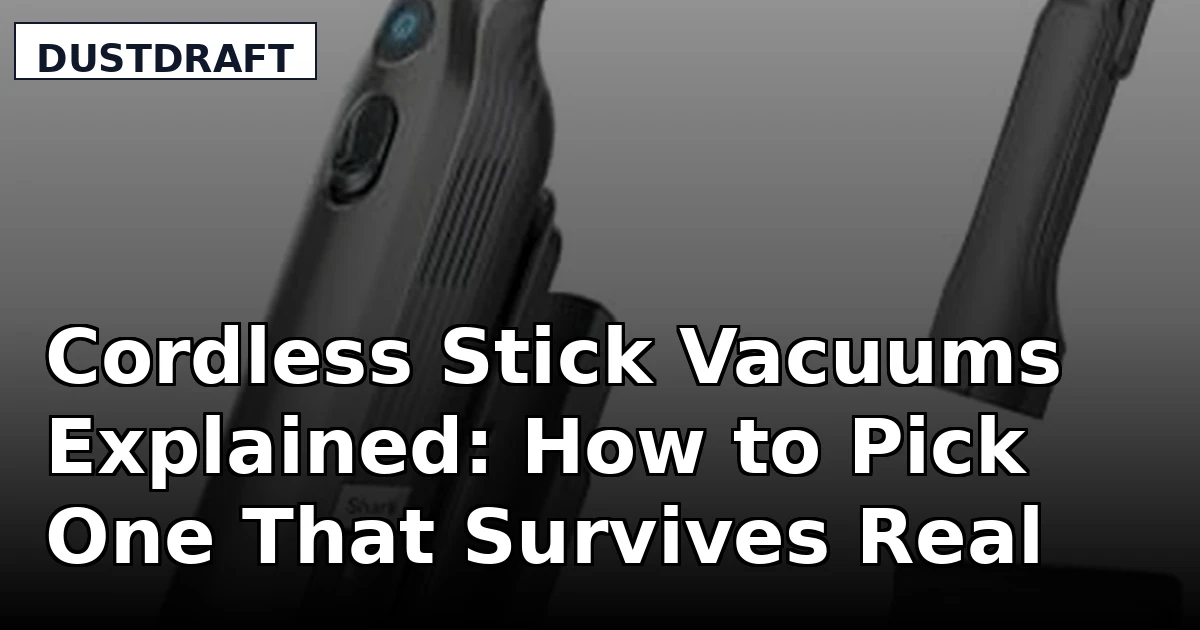 Cordless Stick Vacuums Explained: How to Pick One That Survives Real Homes