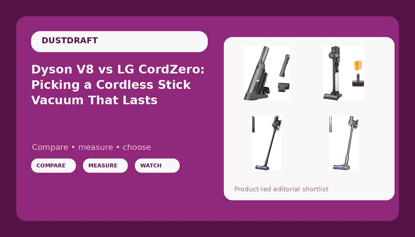 Dyson V8 vs LG CordZero: Picking a Cordless Stick Vacuum That Lasts